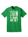 Take Life with a Grain of Salt and a Shot of Tequila Adult Dark T-Shirt by TooLoud-Mens T-Shirt-TooLoud-Kelly-Green-Small-Davson Sales