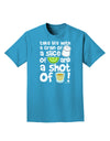 Take Life with a Grain of Salt and a Shot of Tequila Adult Dark T-Shirt by TooLoud-Mens T-Shirt-TooLoud-Turquoise-Small-Davson Sales