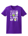 Take Life with a Grain of Salt and a Shot of Tequila Womens Dark T-Shirt by TooLoud-Womens T-Shirt-TooLoud-Purple-X-Small-Davson Sales