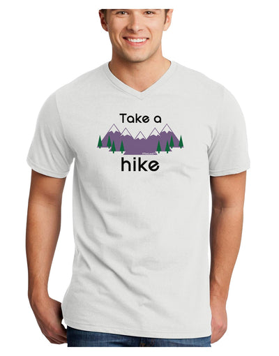 Take a Hike Adult V-Neck T-shirt-Mens V-Neck T-Shirt-TooLoud-White-Small-Davson Sales