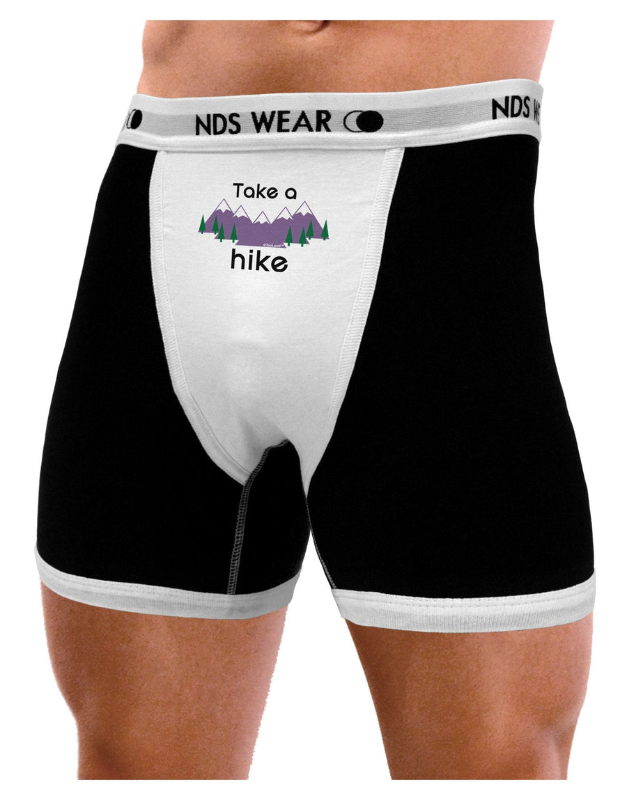 Take a Hike Mens Boxer Brief Underwear-Mens-BoxerBriefs-NDS Wear-Black-with-White-Small-NDS WEAR