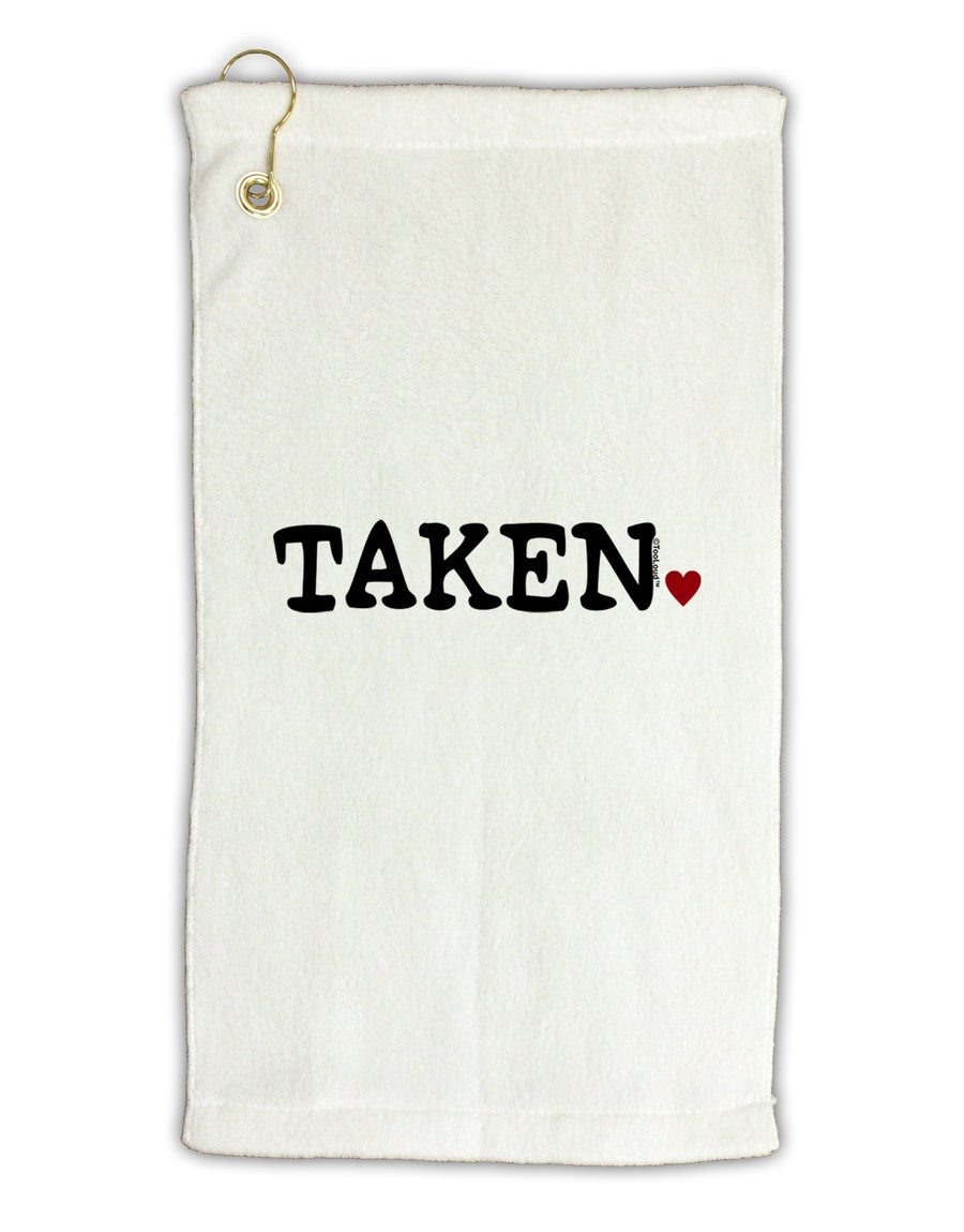 Taken Micro Terry Gromet Golf Towel 16 x 25 inch by TooLoud-Golf Towel-TooLoud-White-Davson Sales