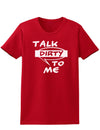 Talk Dirty To Me Censored Womens Dark T-Shirt-TooLoud-Red-X-Small-Davson Sales