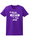 Talk Dirty To Me Censored Womens Dark T-Shirt-TooLoud-Purple-X-Small-Davson Sales