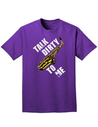 Talk Dirty To Me Saxophone Adult Dark T-Shirt-Mens T-Shirt-TooLoud-Purple-Small-Davson Sales