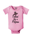 Talkin Like a Pilgrim Baby Romper Bodysuit-Baby Romper-TooLoud-Pink-06-Months-Davson Sales
