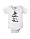 Talkin Like a Pilgrim Baby Romper Bodysuit-Baby Romper-TooLoud-White-06-Months-Davson Sales
