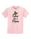 Talkin Like a Pilgrim Childrens T-Shirt-Childrens T-Shirt-TooLoud-PalePink-X-Small-Davson Sales