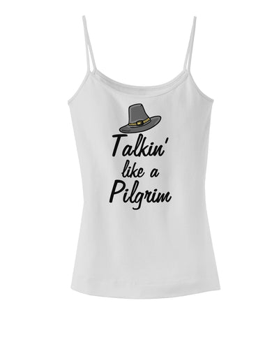 Talkin Like a Pilgrim Dark Womens V-Neck Dark T-Shirt-Womens V-Neck T-Shirts-TooLoud-White-Small-Davson Sales