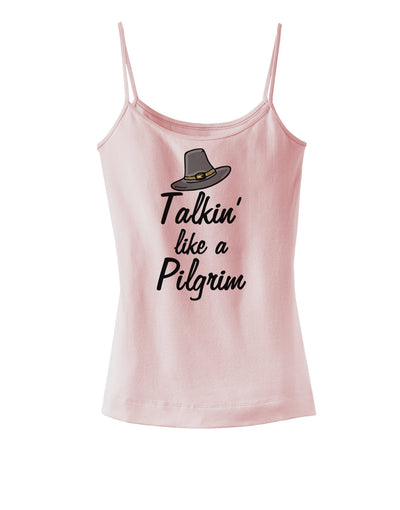 Talkin Like a Pilgrim Dark Womens V-Neck Dark T-Shirt-Womens V-Neck T-Shirts-TooLoud-SoftPink-Small-Davson Sales