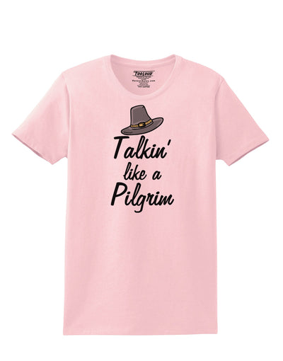 Talkin Like a Pilgrim Womens T-Shirt-Womens T-Shirt-TooLoud-PalePink-X-Small-Davson Sales