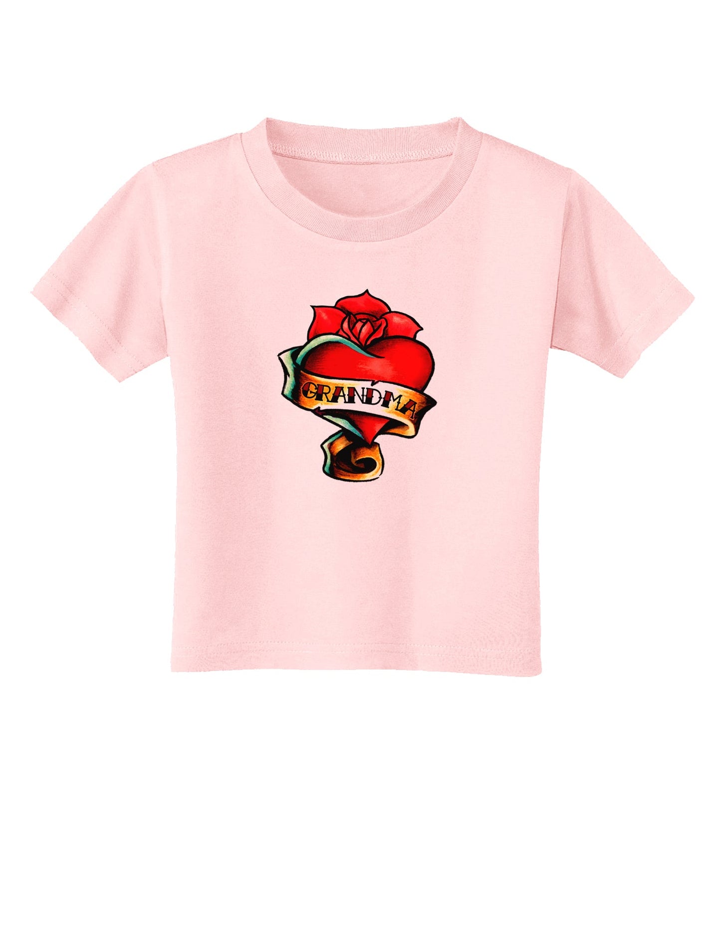Tattoo Heart Grandma Toddler T-Shirt-Toddler T-Shirt-TooLoud-Light-Pink-2T-Davson Sales