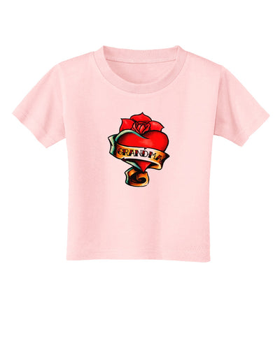 Tattoo Heart Grandma Toddler T-Shirt-Toddler T-Shirt-TooLoud-Light-Pink-2T-Davson Sales