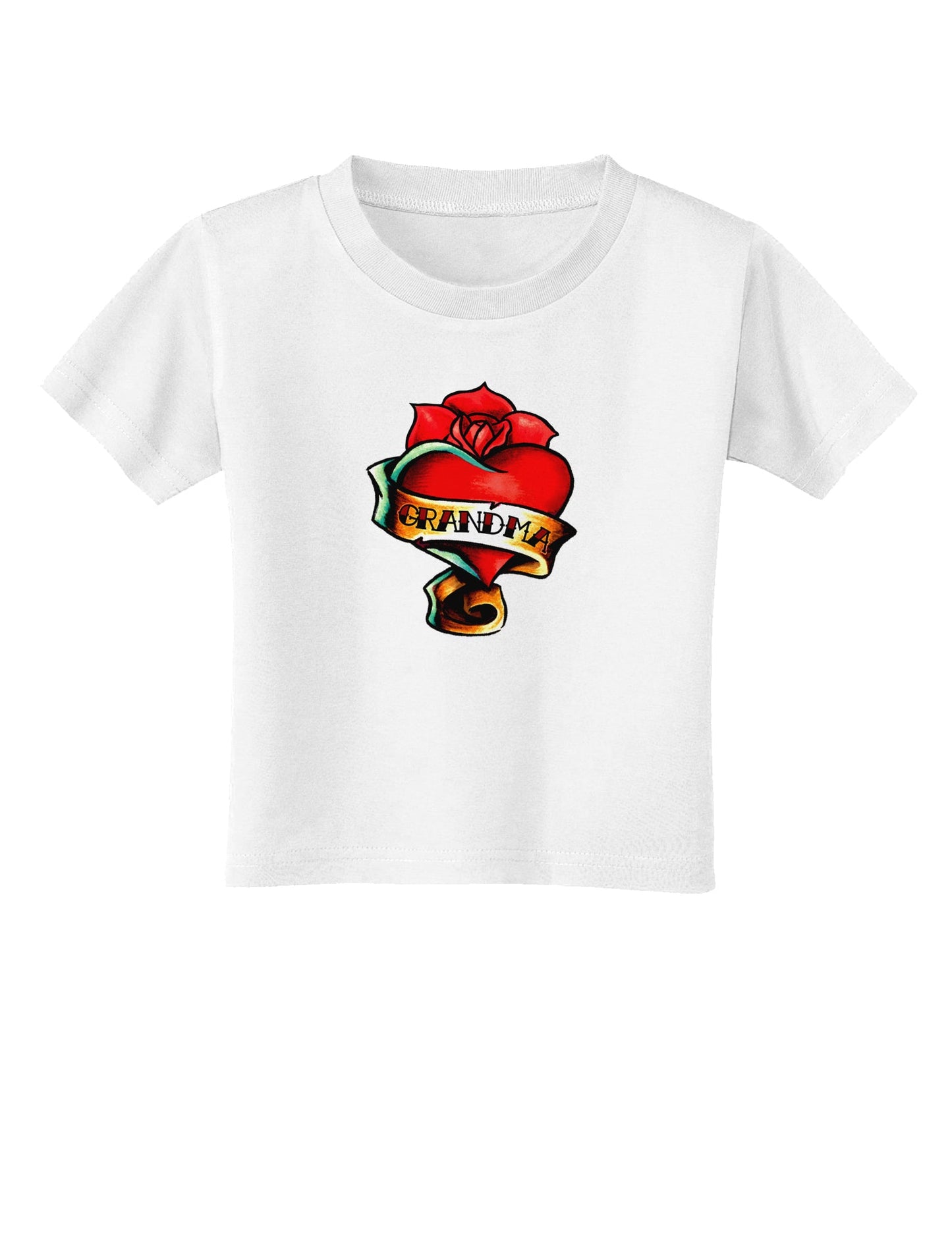 Tattoo Heart Grandma Toddler T-Shirt-Toddler T-Shirt-TooLoud-White-2T-Davson Sales