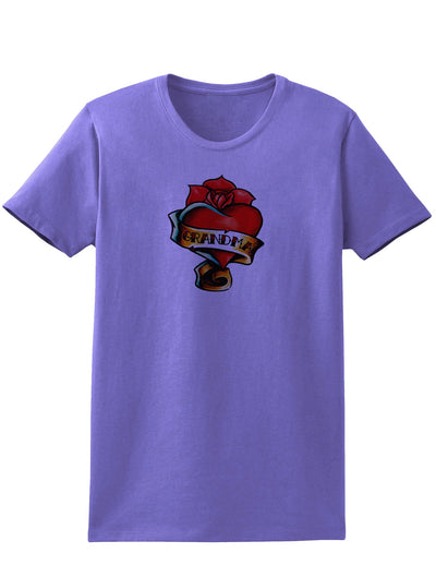 Tattoo Heart Grandma Womens T-Shirt-Womens T-Shirt-TooLoud-Violet-X-Small-Davson Sales