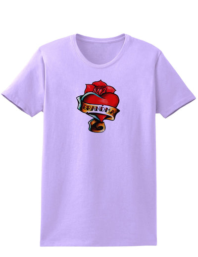 Tattoo Heart Grandma Womens T-Shirt-Womens T-Shirt-TooLoud-Lavender-X-Small-Davson Sales