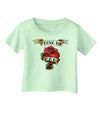 Tattoo Heart I Love My Dad Infant T-Shirt-Infant T-Shirt-TooLoud-Light-Green-06-Months-Davson Sales