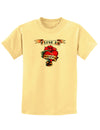 Tattoo Heart I Love My Grandma Childrens T-Shirt-Childrens T-Shirt-TooLoud-Daffodil-Yellow-X-Small-Davson Sales