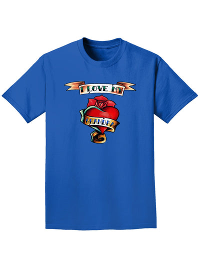 Tattoo Heart I Love My Grandpa Adult Dark T-Shirt-Mens T-Shirt-TooLoud-Royal-Blue-Small-Davson Sales