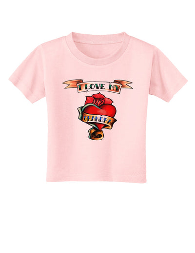 Tattoo Heart I Love My Grandpa Toddler T-Shirt-Toddler T-Shirt-TooLoud-Light-Pink-2T-Davson Sales