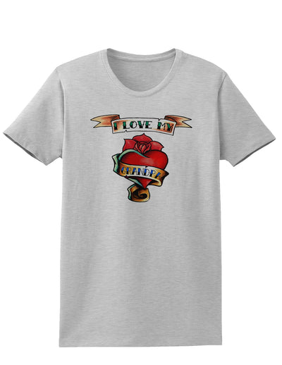 Tattoo Heart I Love My Grandpa Womens T-Shirt-Womens T-Shirt-TooLoud-AshGray-X-Small-Davson Sales