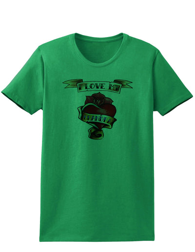 Tattoo Heart I Love My Grandpa Womens T-Shirt-Womens T-Shirt-TooLoud-Kelly-Green-X-Small-Davson Sales