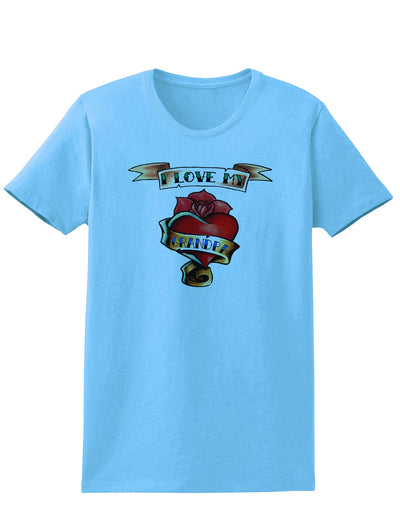 Tattoo Heart I Love My Grandpa Womens T-Shirt-Womens T-Shirt-TooLoud-Aquatic-Blue-X-Small-Davson Sales