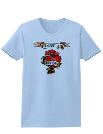 Tattoo Heart I Love My Grandpa Womens T-Shirt-Womens T-Shirt-TooLoud-Light-Blue-X-Small-Davson Sales