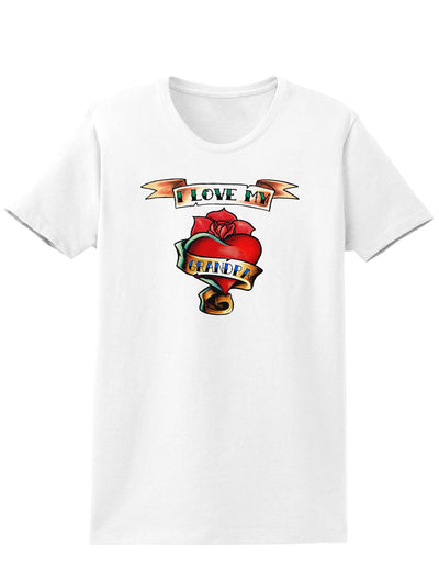 Tattoo Heart I Love My Grandpa Womens T-Shirt-Womens T-Shirt-TooLoud-White-X-Small-Davson Sales