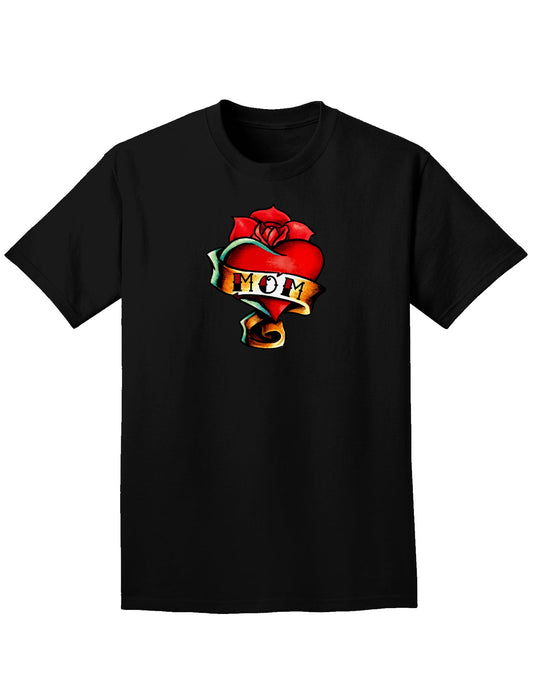 Tattoo Heart Mom Adult Dark T-Shirt-Mens T-Shirt-TooLoud-Black-Small-Davson Sales