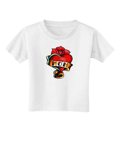 Tattoo Heart Mom Toddler T-Shirt-Toddler T-Shirt-TooLoud-White-2T-Davson Sales