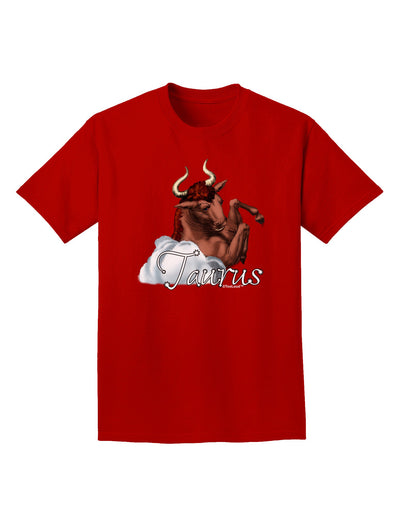 Taurus Color Illustration Adult Dark T-Shirt-Mens T-Shirt-TooLoud-Red-Small-Davson Sales