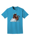 Taurus Color Illustration Adult Dark T-Shirt-Mens T-Shirt-TooLoud-Turquoise-Small-Davson Sales