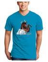 Taurus Color Illustration Adult Dark V-Neck T-Shirt-TooLoud-Turquoise-Small-Davson Sales
