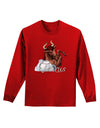 Taurus Color Illustration Adult Long Sleeve Dark T-Shirt-TooLoud-Red-Small-Davson Sales