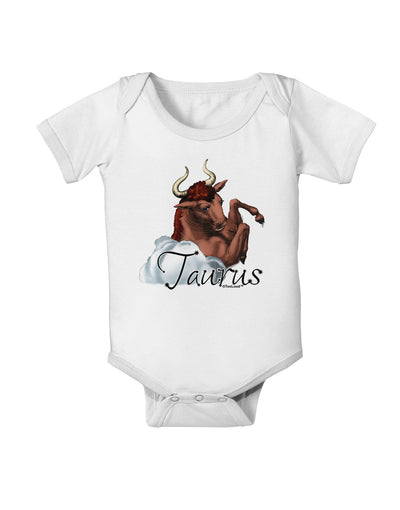 Taurus Color Illustration Baby Romper Bodysuit-Baby Romper-TooLoud-White-06-Months-Davson Sales