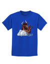 Taurus Color Illustration Childrens Dark T-Shirt-Childrens T-Shirt-TooLoud-Royal-Blue-X-Small-Davson Sales