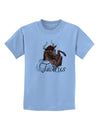 Taurus Color Illustration Childrens T-Shirt-Childrens T-Shirt-TooLoud-Light-Blue-X-Small-Davson Sales