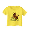 Taurus Color Illustration Infant T-Shirt-Infant T-Shirt-TooLoud-Yellow-06-Months-Davson Sales