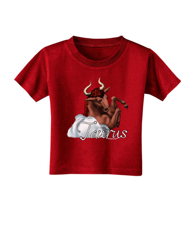 Taurus Color Illustration Toddler T-Shirt Dark-Toddler T-Shirt-TooLoud-Red-2T-Davson Sales