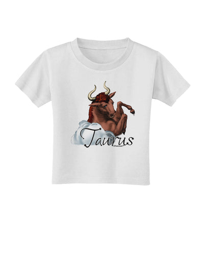 Taurus Color Illustration Toddler T-Shirt-Toddler T-Shirt-TooLoud-White-2T-Davson Sales