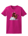 Taurus Color Illustration Womens Dark T-Shirt-TooLoud-Hot-Pink-Small-Davson Sales