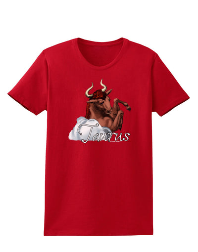 Taurus Color Illustration Womens Dark T-Shirt-TooLoud-Red-X-Small-Davson Sales