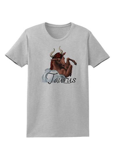 Taurus Color Illustration Womens T-Shirt-Womens T-Shirt-TooLoud-AshGray-X-Small-Davson Sales