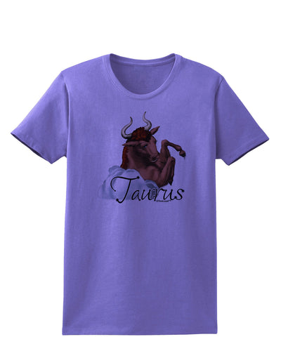 Taurus Color Illustration Womens T-Shirt-Womens T-Shirt-TooLoud-Violet-X-Small-Davson Sales