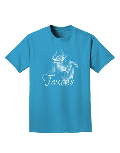 Taurus Illustration Adult Dark T-Shirt-Mens T-Shirt-TooLoud-Turquoise-Small-Davson Sales