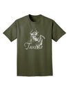 Taurus Illustration Adult Dark T-Shirt-Mens T-Shirt-TooLoud-Military-Green-Small-Davson Sales