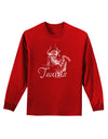 Taurus Illustration Adult Long Sleeve Dark T-Shirt-TooLoud-Red-Small-Davson Sales