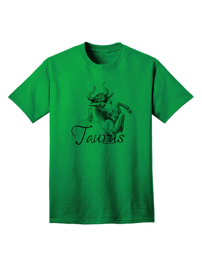 Taurus Illustration Adult T-Shirt-Mens T-Shirt-TooLoud-Kelly-Green-Small-Davson Sales