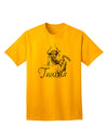 Taurus Illustration Adult T-Shirt-Mens T-Shirt-TooLoud-Gold-Small-Davson Sales